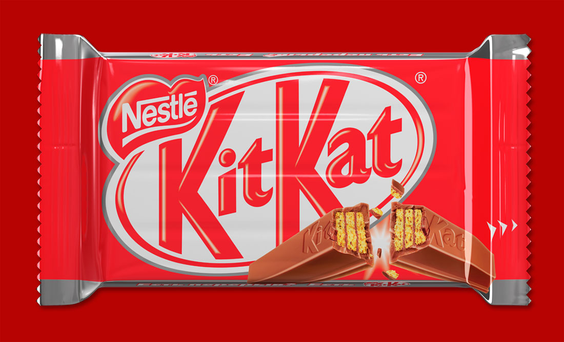 Пачка для биллборда шоколада KitKat © 1998-2013 3DSilver.